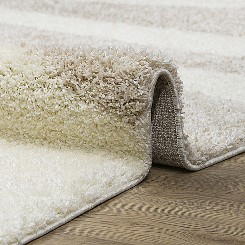 Российский овальный кремовый ковер лонж 41206